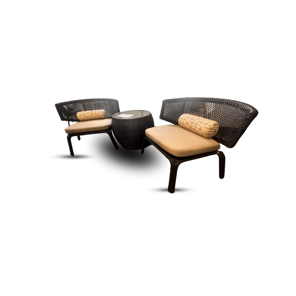 Blaze Interiors/Island Club football chairs and table set